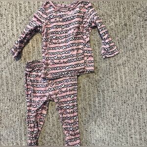 Juicy Couture Heart Pattern Kids Pajama Set